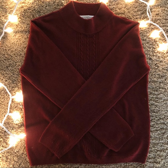Maroon Knitted Sweater - Picture 1 of 2
